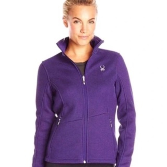 Spyder Jackets & Blazers - Spyder Purple Endure Full-zip Core Sweater Jacket